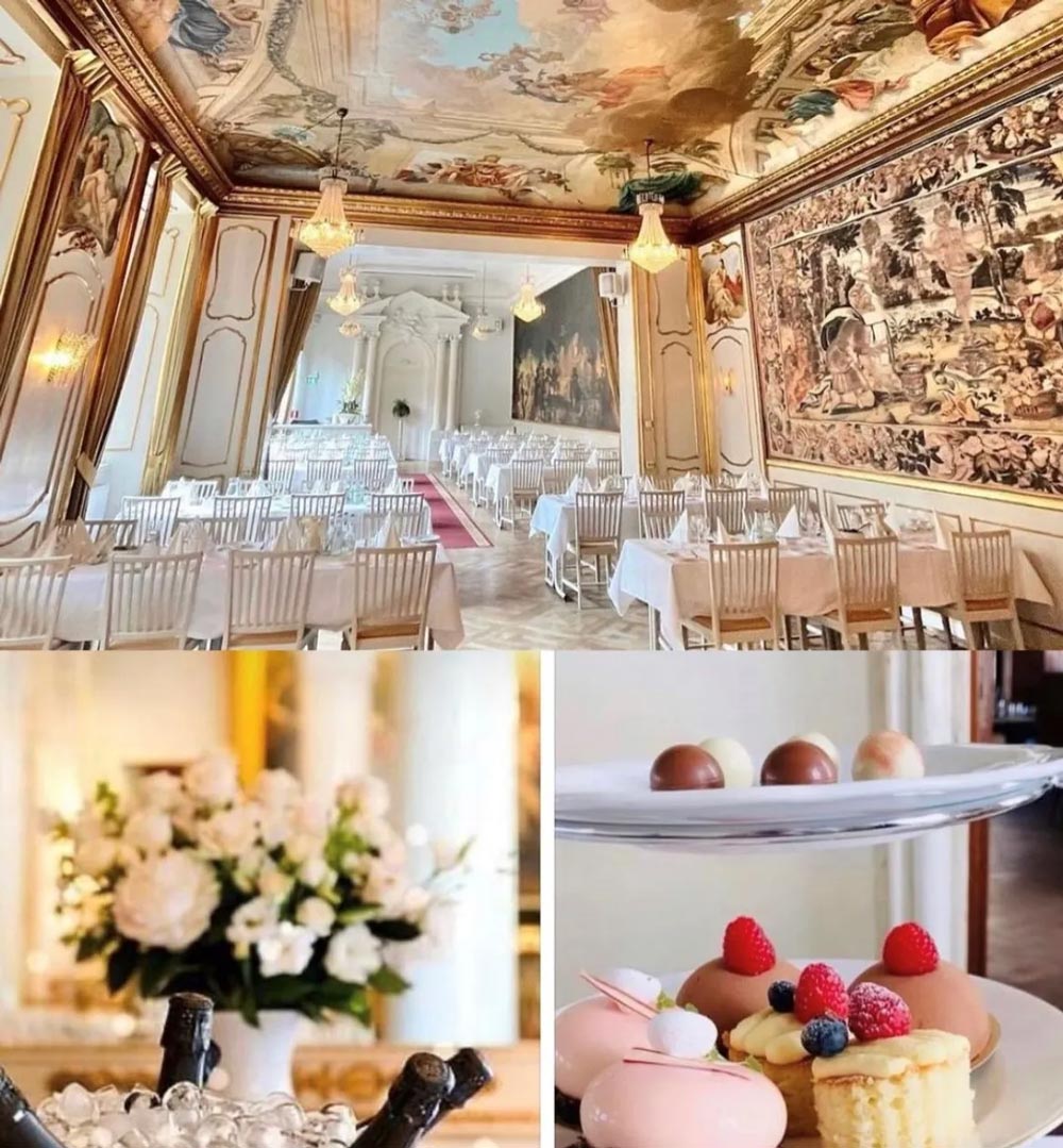 Afternoon tea med bakelser hos van der nootska palatset