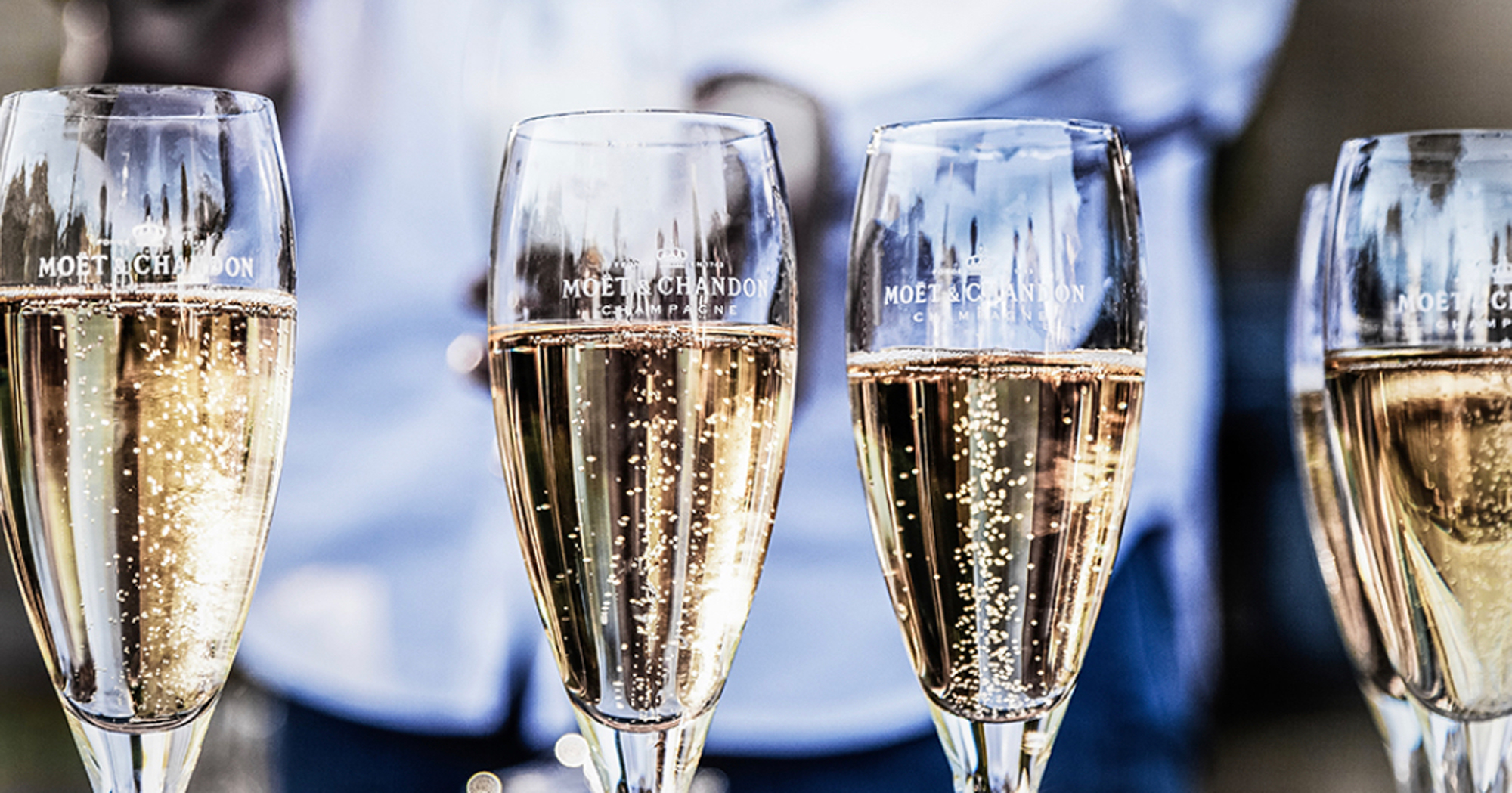 Glas med champagne